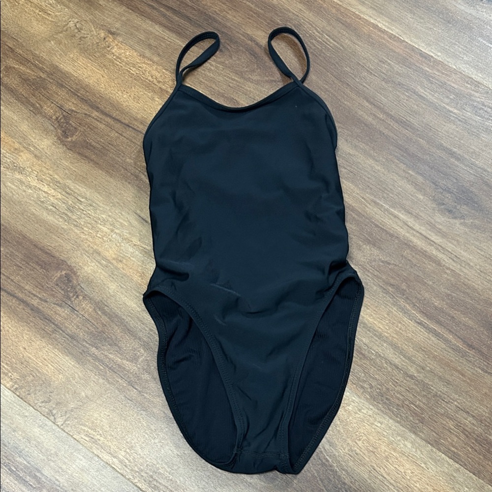 Jolyn Brandon black one piece swimsuit